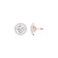 Pixie Points Halo Diamond Stud Earrings 18 KT / Rose Gold