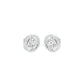 Pixie Points Halo Diamond Stud Earrings 18 KT / White Gold