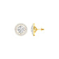 Pixie Points Halo Diamond Stud Earrings 18 KT / Yellow Gold