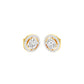 Pixie Points Halo Diamond Stud Earrings 18 KT / Yellow Gold