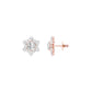 Starry Bites Diamond Stud Earrings 18 KT / Rose Gold