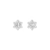 Starry Bites Diamond Stud Earrings 18 KT / White Gold
