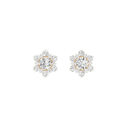 Starry Bites Diamond Stud Earrings 18 KT / Yellow Gold