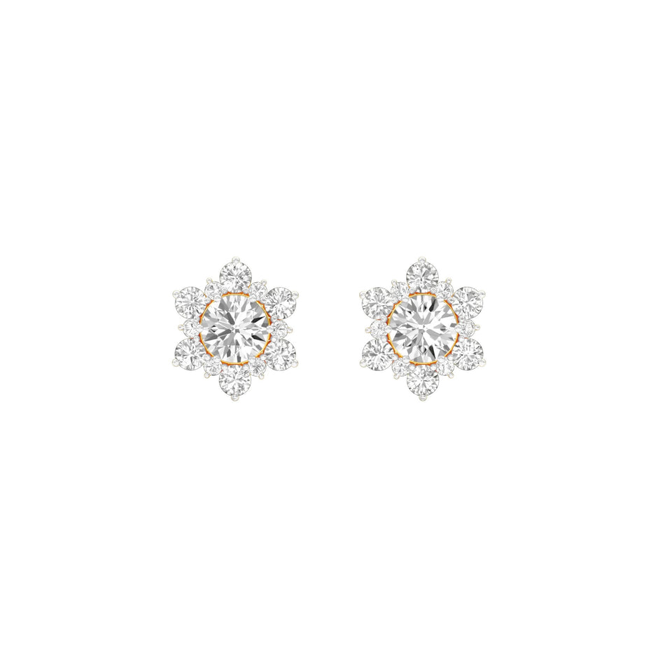 Starry Bites Diamond Stud Earrings 18 KT / Yellow Gold