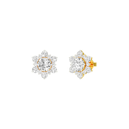 Starry Bites Diamond Stud Earrings 18 KT / Yellow Gold