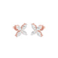 Tiny Turbines Diamond Stud Earrings 18 KT / Rose Gold