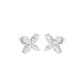 Tiny Turbines Diamond Stud Earrings 18 KT / White Gold