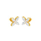 Tiny Turbines Diamond Stud Earrings 18 KT / Yellow Gold