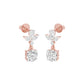 Echo Drop Diamond Drop Earrings 18 KT / Rose Gold