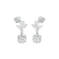 Echo Drop Diamond Drop Earrings 18 KT / White Gold