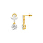 Echo Drop Diamond Drop Earrings 18 KT / Yellow Gold