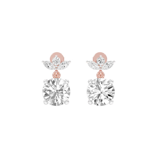Crystal Creek Diamond Drop Earrings 18 KT / Rose Gold