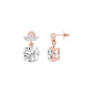 Crystal Creek Diamond Drop Earrings 18 KT / Rose Gold
