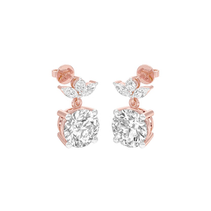 Crystal Creek Diamond Drop Earrings 18 KT / Rose Gold