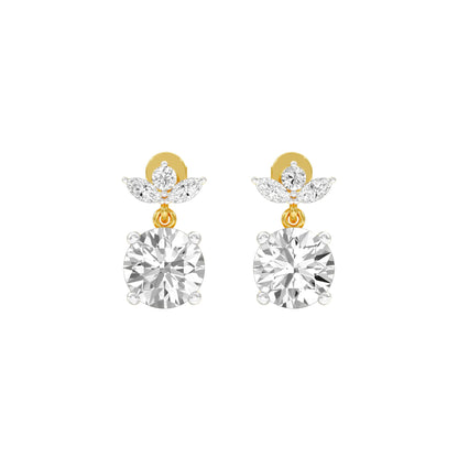 Crystal Creek Diamond Drop Earrings 18 KT / Yellow Gold