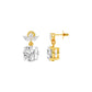 Crystal Creek Diamond Drop Earrings 18 KT / Yellow Gold