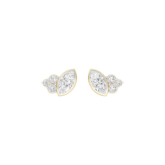 Little Eyes Diamond Stud Earrings 18 KT / Yellow Gold
