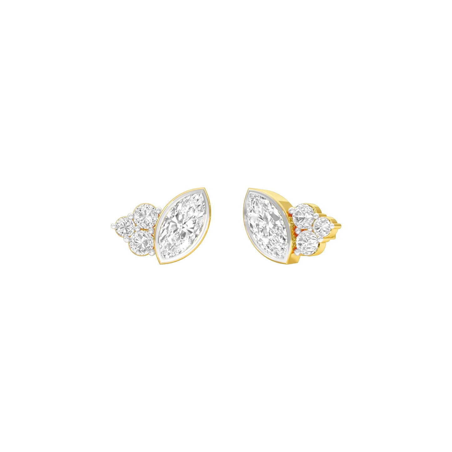 Little Eyes Diamond Stud Earrings 18 KT / Yellow Gold