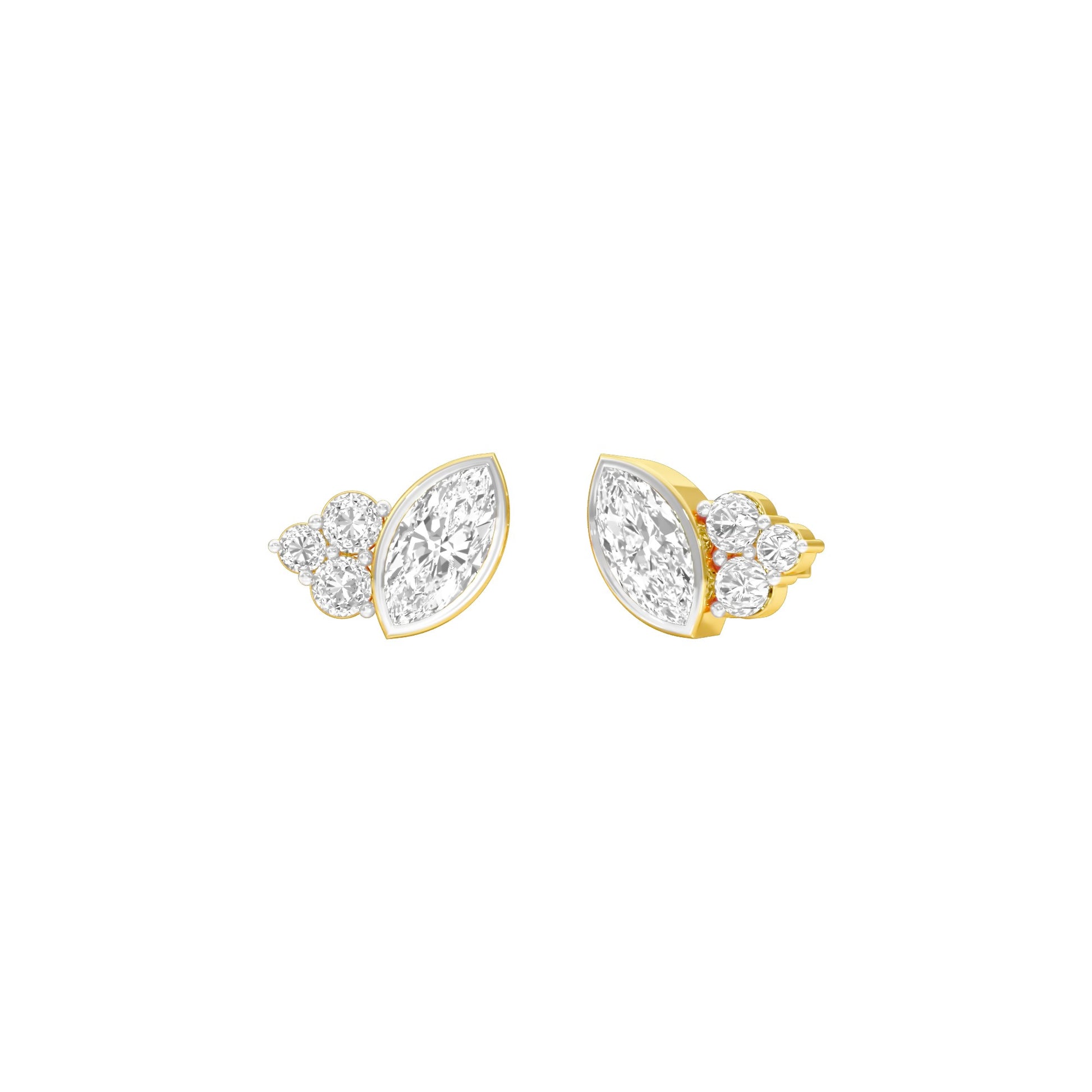 Little Eyes Diamond Stud Earrings 18 KT / Yellow Gold