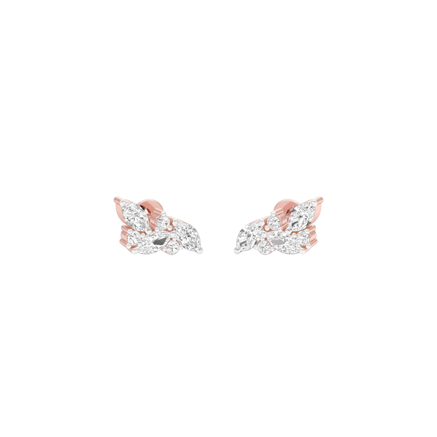 Little Moments Diamond Stud Earrings 18 KT / Rose Gold