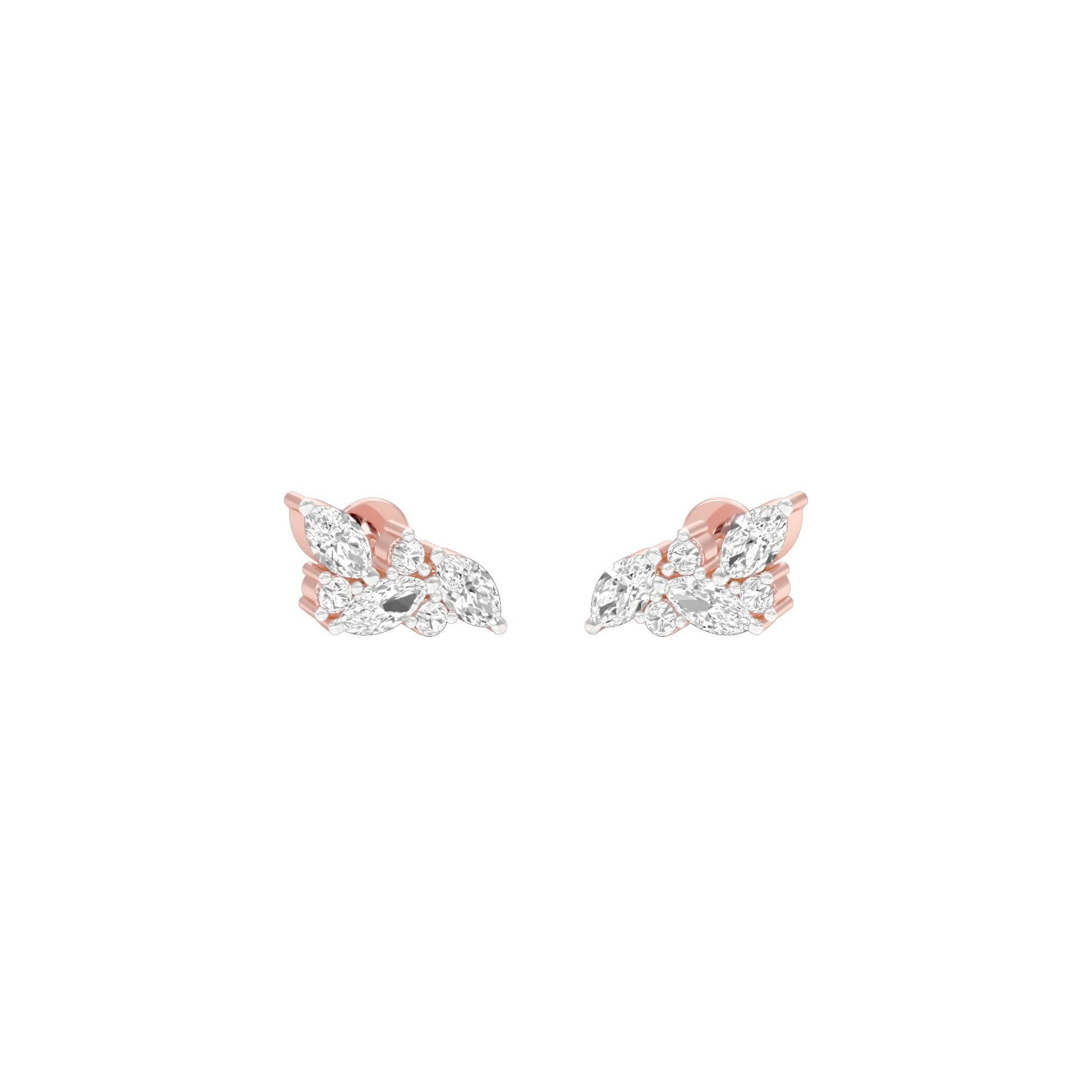 Little Moments Diamond Stud Earrings 18 KT / Rose Gold