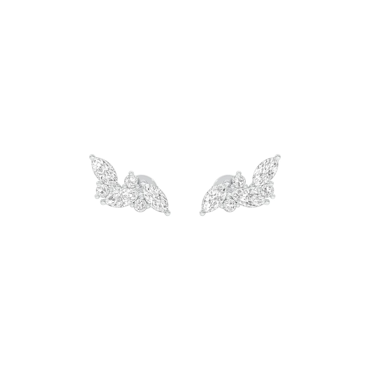 Little Moments Diamond Stud Earrings 18 KT / White Gold