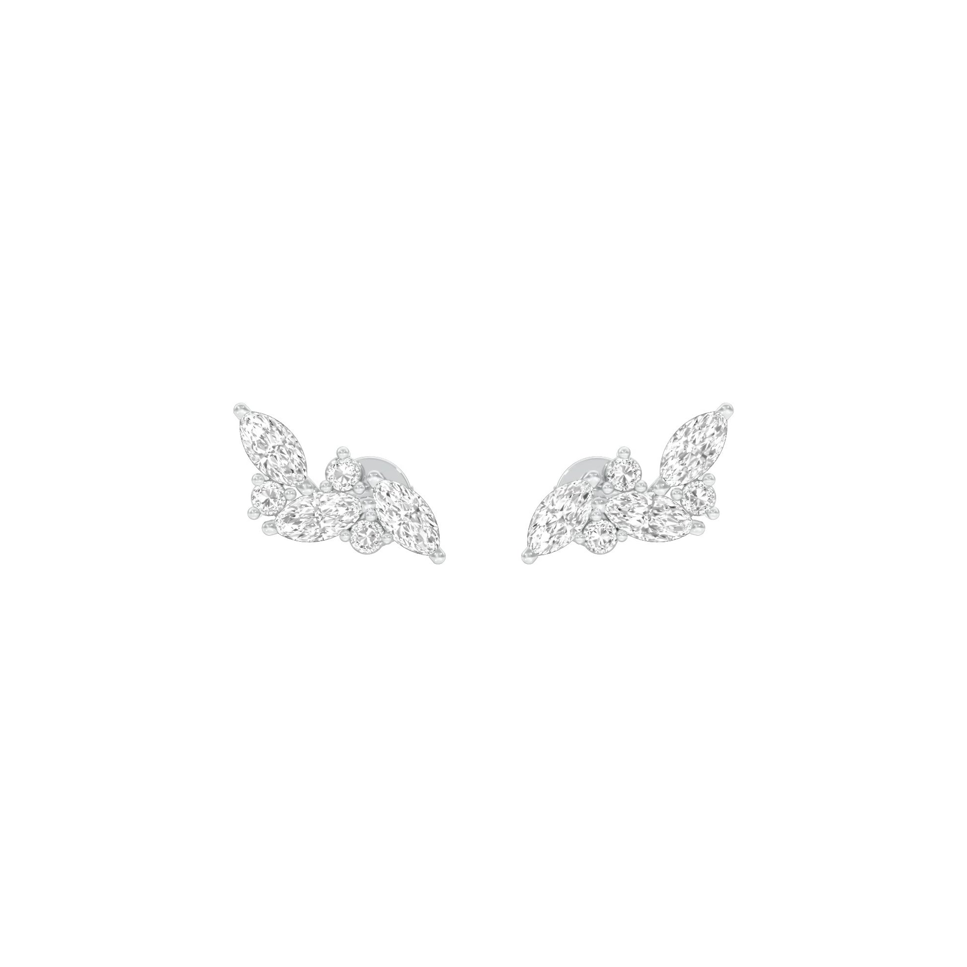 Little Moments Diamond Stud Earrings 18 KT / White Gold