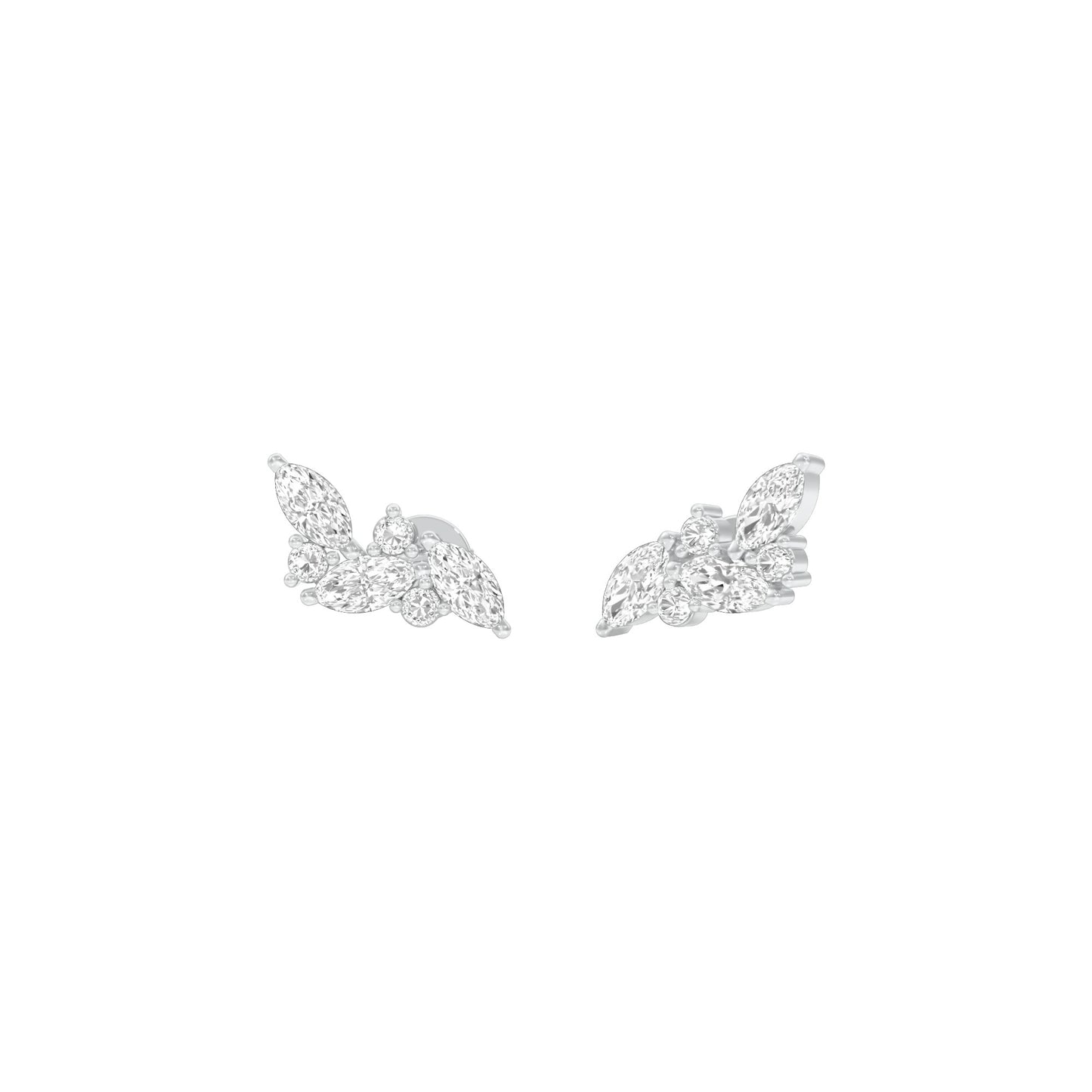 Little Moments Diamond Stud Earrings 18 KT / White Gold