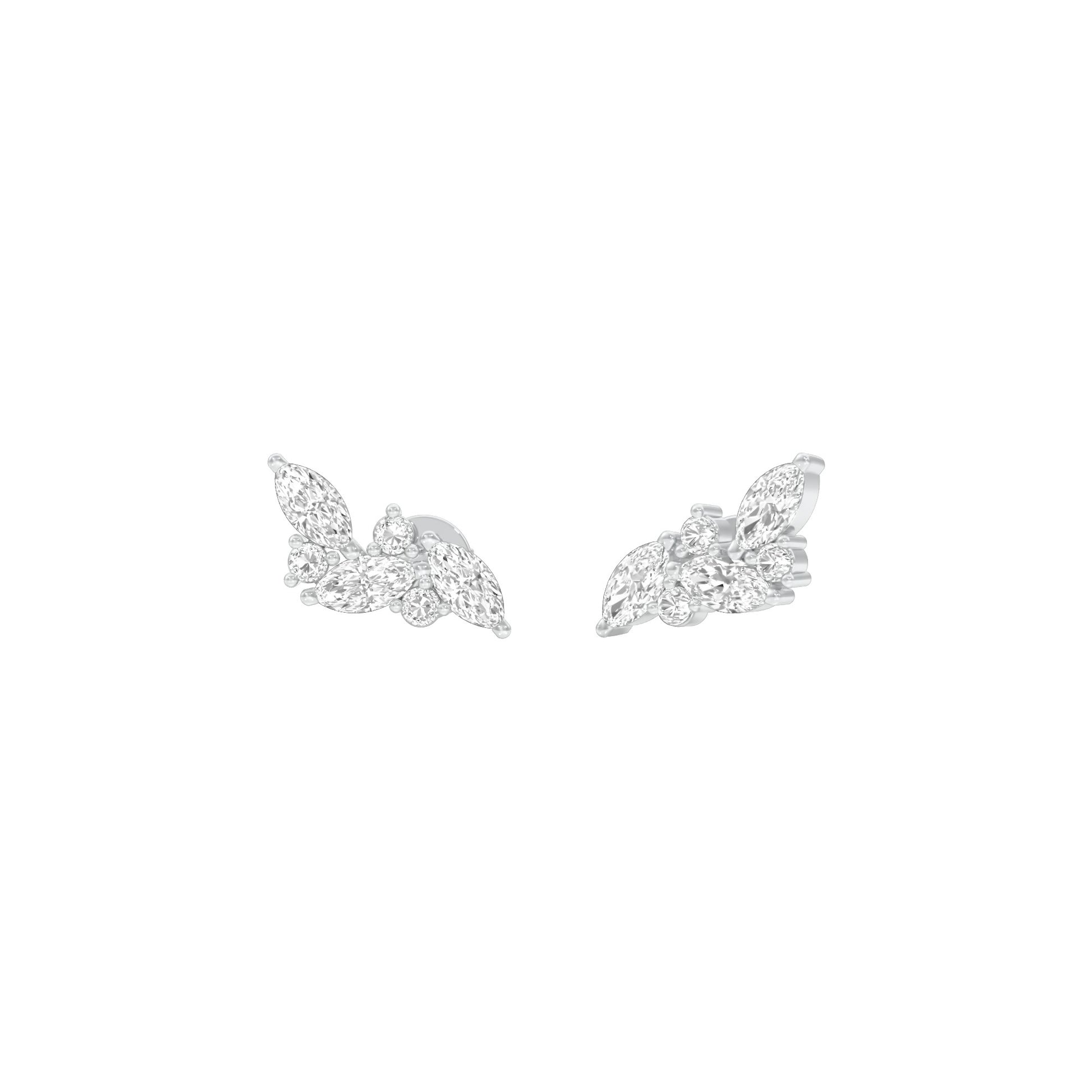 Little Moments Diamond Stud Earrings 18 KT / White Gold