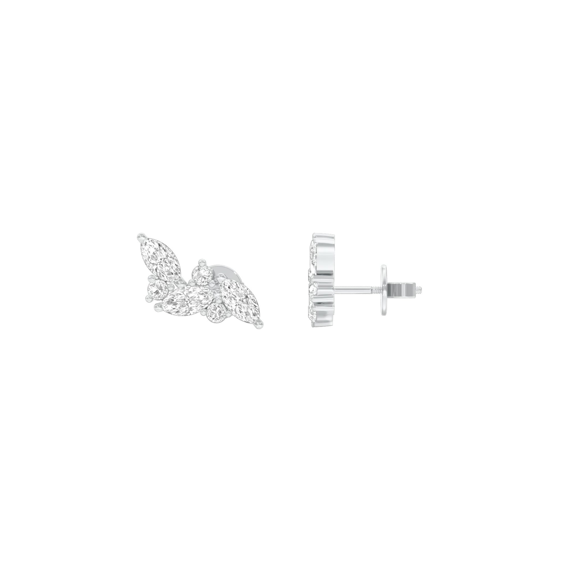 Little Moments Diamond Stud Earrings 18 KT / White Gold