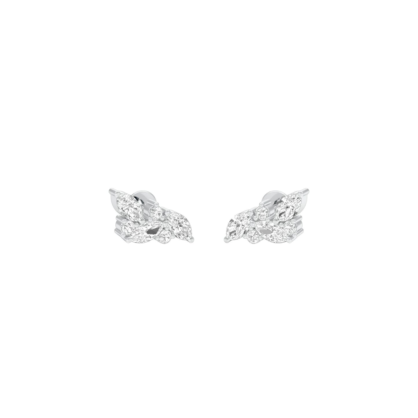 Little Moments Diamond Stud Earrings 18 KT / White Gold