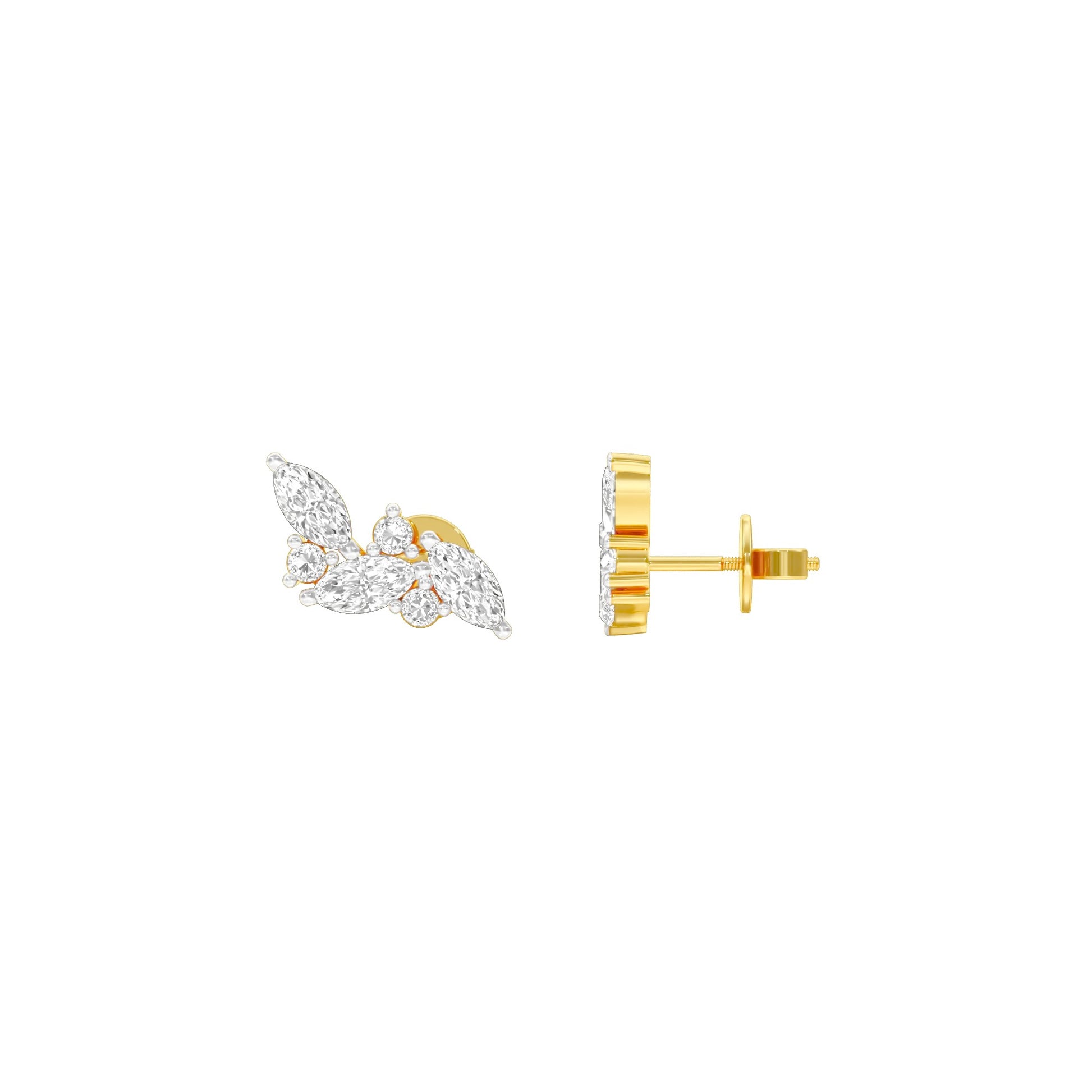 Little Moments Diamond Stud Earrings 18 KT / Yellow Gold