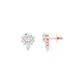 Morning Mist Diamond Stud Earrings 18 KT / Rose Gold