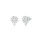 Morning Mist Diamond Stud Earrings 18 KT / White Gold