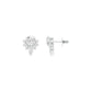 Morning Mist Diamond Stud Earrings 18 KT / White Gold