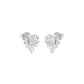 Morning Mist Diamond Stud Earrings 18 KT / White Gold