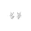 The Intercept Diamond Stud Earrings 18 KT / White Gold