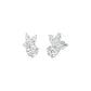 The Intercept Diamond Stud Earrings 18 KT / White Gold