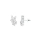 The Intercept Diamond Stud Earrings 18 KT / White Gold