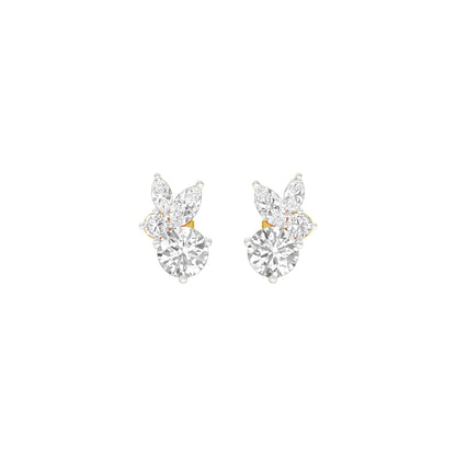 The Intercept Diamond Stud Earrings 18 KT / Yellow Gold