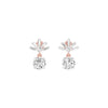 Sunbeam Spark Diamond Drop Earrings 18 KT / Rose Gold