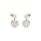 Tiny Treasures Diamond Drop Earrings 18 KT / Rose Gold