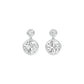 Tiny Treasures Diamond Drop Earrings 18 KT / White Gold