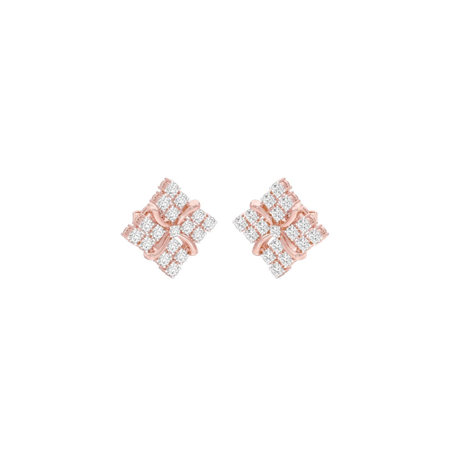 Northern Stars Diamond Stud Earrings 18 KT / Rose Gold