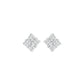 Northern Stars Diamond Stud Earrings 18 KT / White Gold