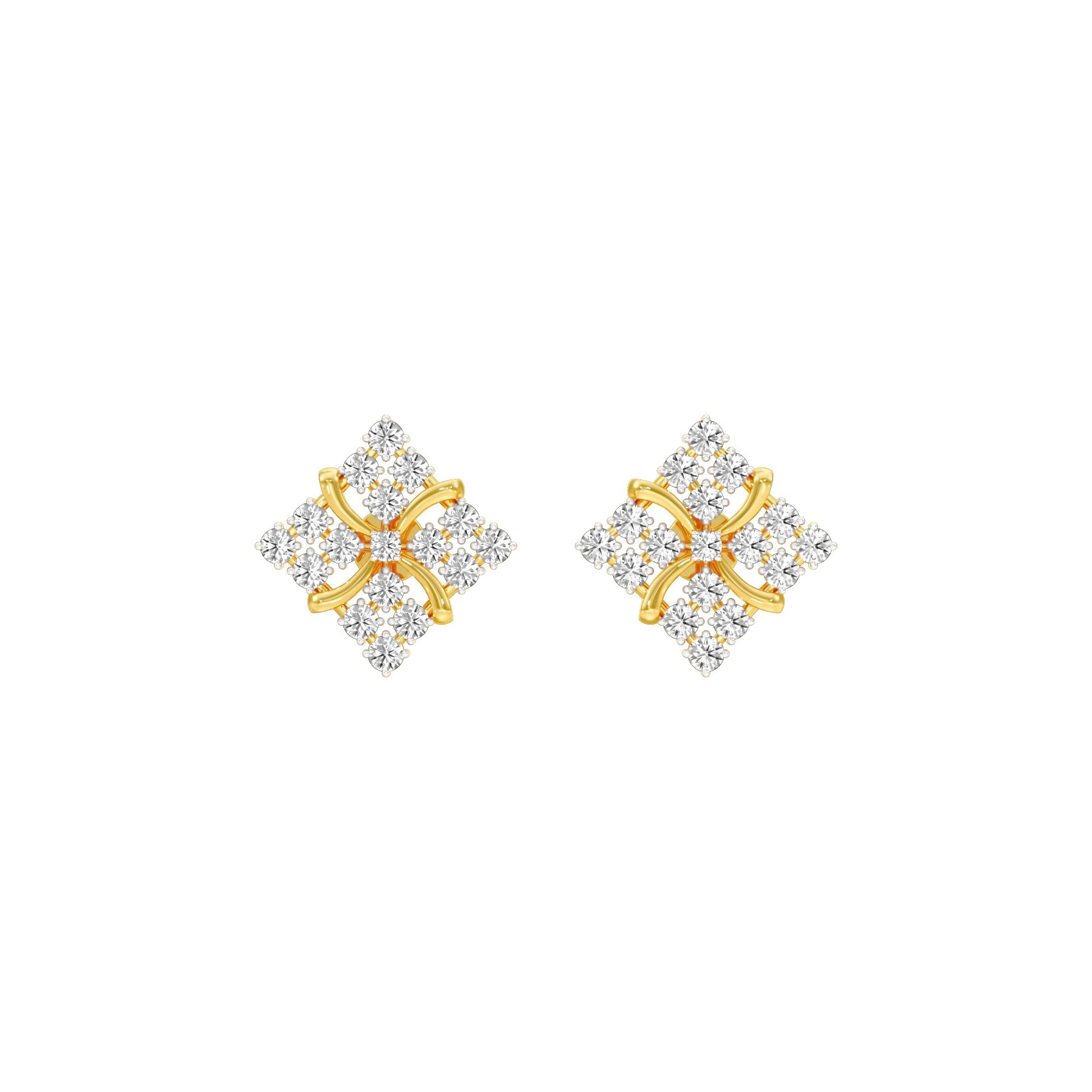 Northern Stars Diamond Stud Earrings 18 KT / Yellow Gold