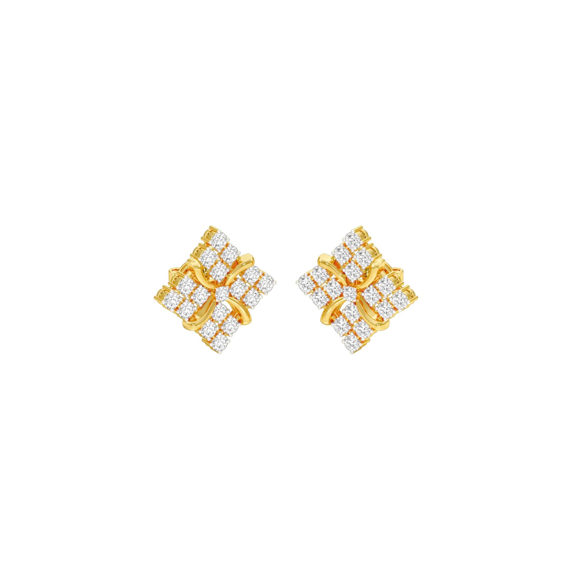 Northern Stars Diamond Stud Earrings 18 KT / Yellow Gold