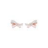 Flair Twist Diamond Stud Earrings 18 KT / Rose Gold