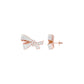 Flair Twist Diamond Stud Earrings 18 KT / Rose Gold