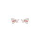 Flair Twist Diamond Stud Earrings 18 KT / Rose Gold